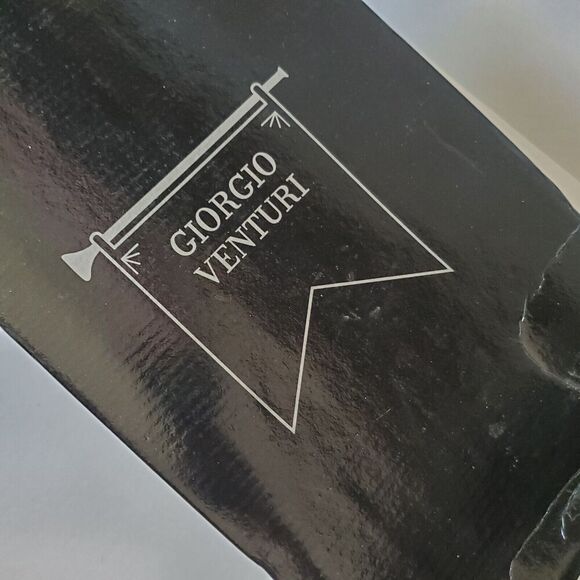 GIORGIO VENTURI‎ Black Men's Leather Cap Toe Oxford Shoes SZ 9 M Dress Payless - Picture 14 of 16